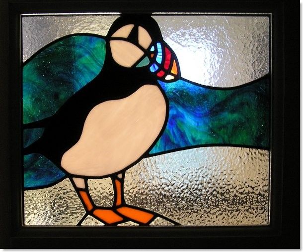 Stained glass birds (5) from South London Stained Glass