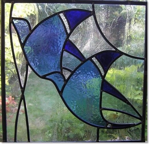 Stained glass birds (6) from South London Stained Glass