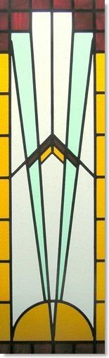 Art Deco stained glass (16) from South London Stained Glass