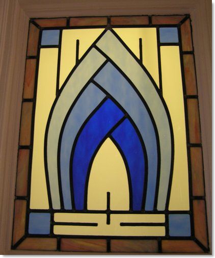 Art Deco stained glass (2) from South London Stained Glass