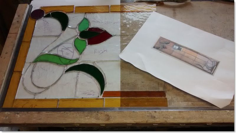 Making stained glass (8) from South London Stained Glass