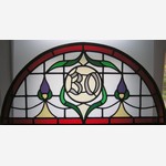 House numbers and names in stained glass (25) from South London Stained Glass