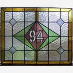 House numbers and names in stained glass (34) from South London Stained Glass