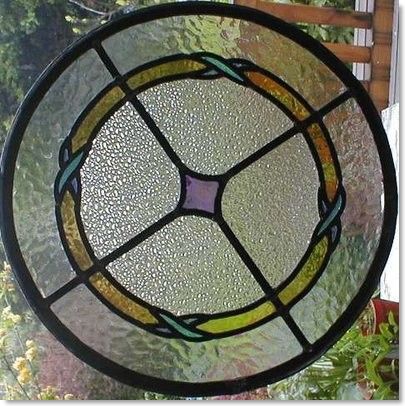 Round stained glass window (11) from South London Stained Glass